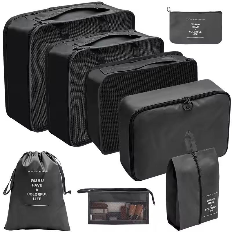 Travel Organizer Packing Cubes Set For Luggage And Clothes 8