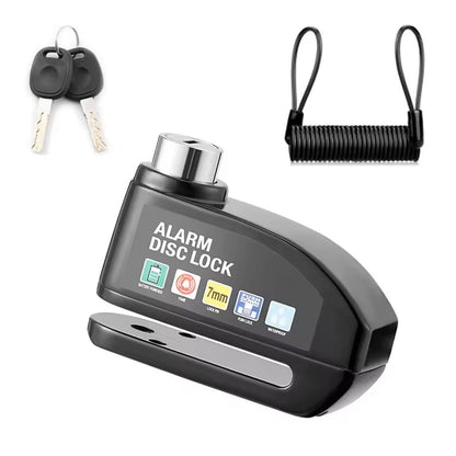 Motorcycle Alarm Disc Brake Lock Waterproof Anti Theft 7
