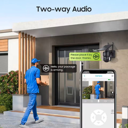 Outdoor Solar Powered Security Camera With Night Vision And Storage Options 1