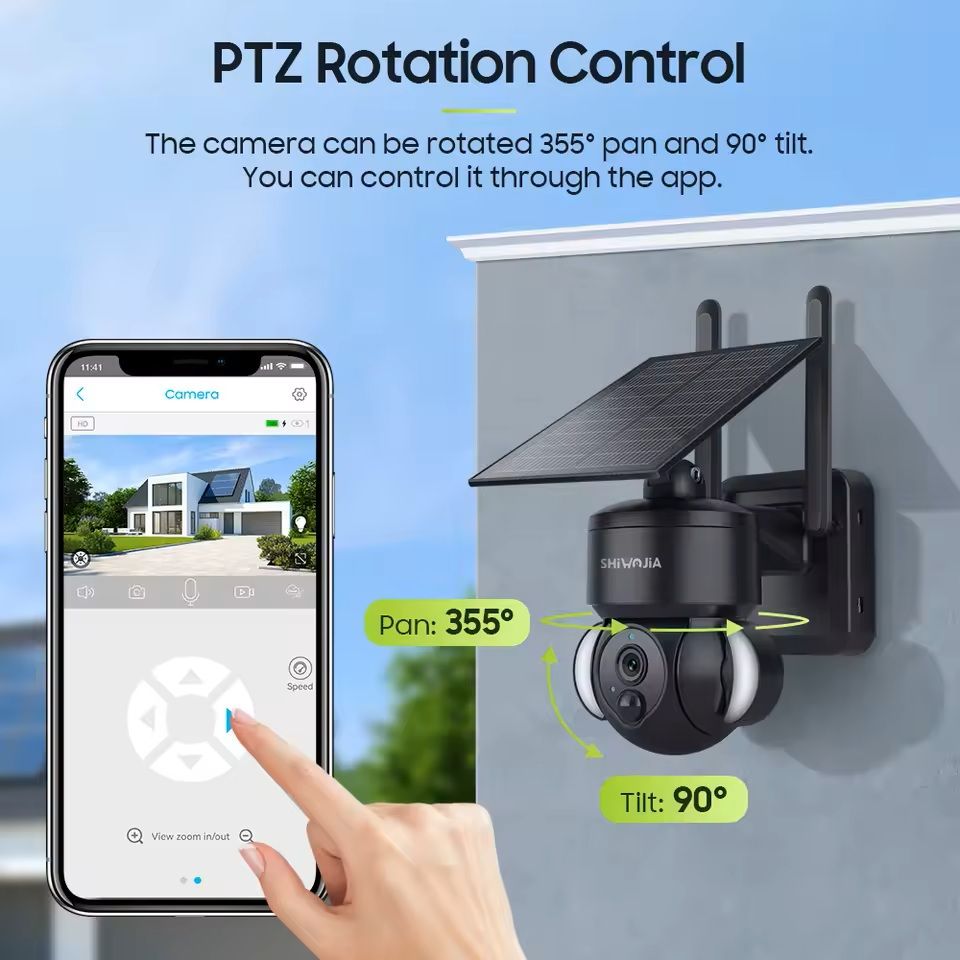 Outdoor Solar Powered Security Camera With Night Vision And Storage Options 4