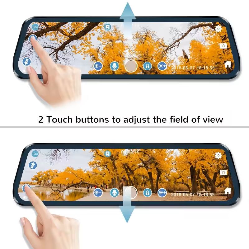 25K Mirror Dash Camera With Touch Screen And Parking DVR 2