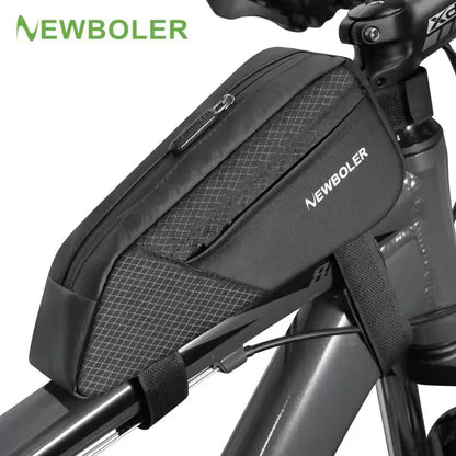 Waterproof Bike Frame Bag with Reflective Strips and Large Capacity