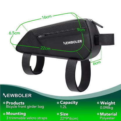 Waterproof Bike Frame Bag With Reflective Strips And Large Capacity 1