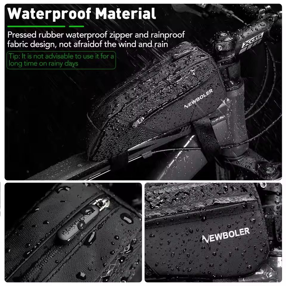 Waterproof Bike Frame Bag With Reflective Strips And Large Capacity 4