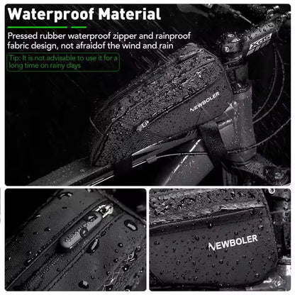 Waterproof Bike Frame Bag With Reflective Strips And Large Capacity 4