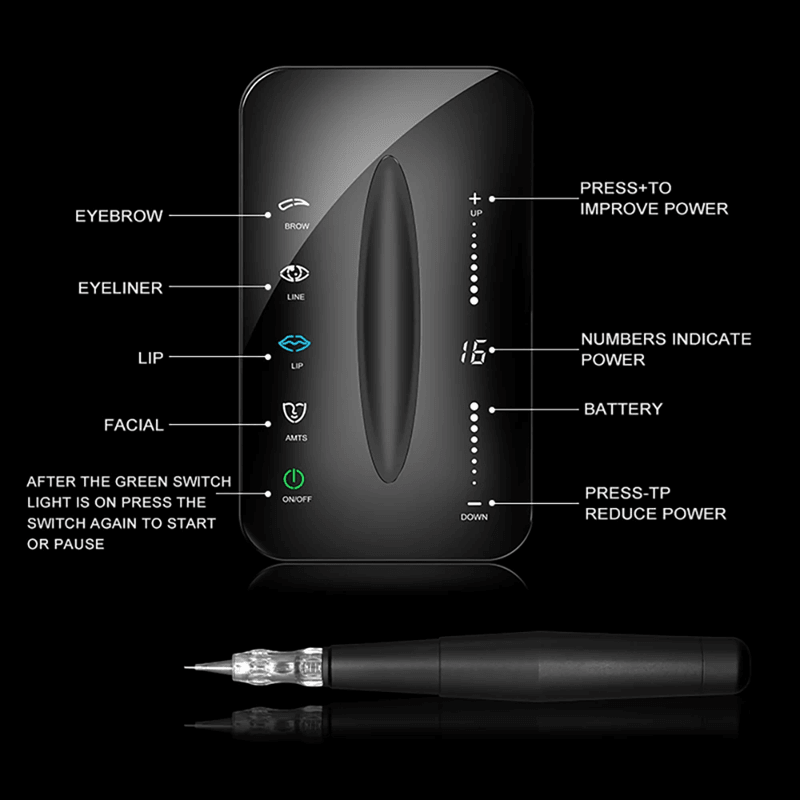 ProLine Rotary PMU Tattoo Pen For Eyebrow Lip And Microblading 1