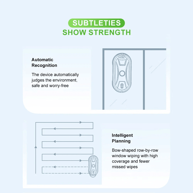 PuRuiKai Ultra Thin Window Cleaning Robot With Remote Control For Home Glass Surfaces 5
