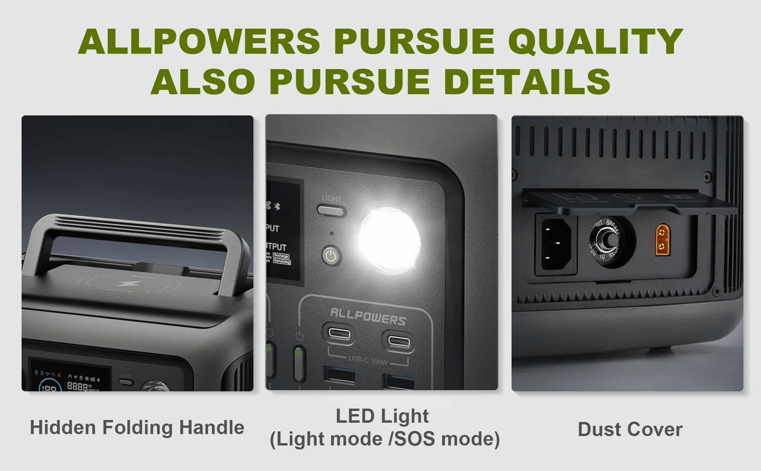 ALLPOWERS R600 Portable Power Station 299Wh With LiFePO4 Battery And 600W AC Outlets 5