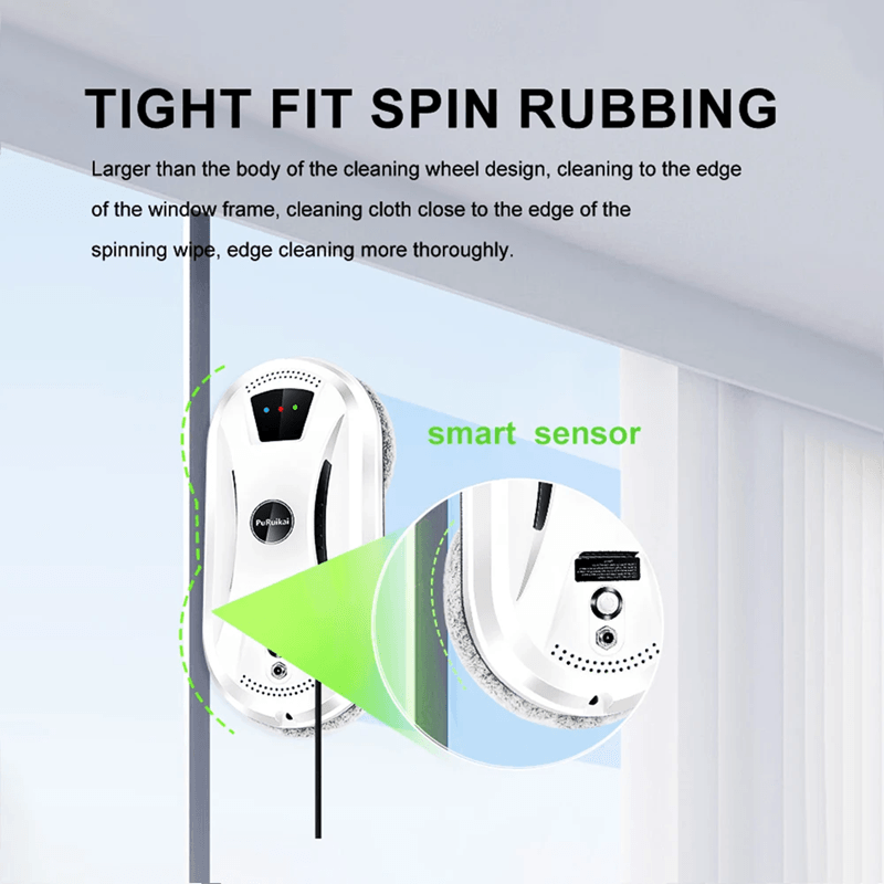 Smart Window Cleaning Robot With Auto Spray And Remote Control For Glass Surfaces 2