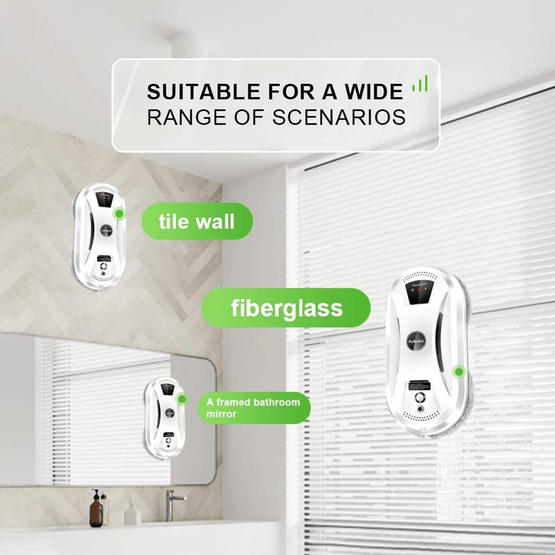 Smart Window Cleaning Robot With Auto Spray And Remote Control For Glass Surfaces 3