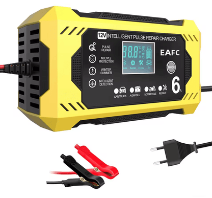 12V 6A Intelligent Car Battery Charger With Pulse Repair And AutoStop For Lead Acid Batteries 3