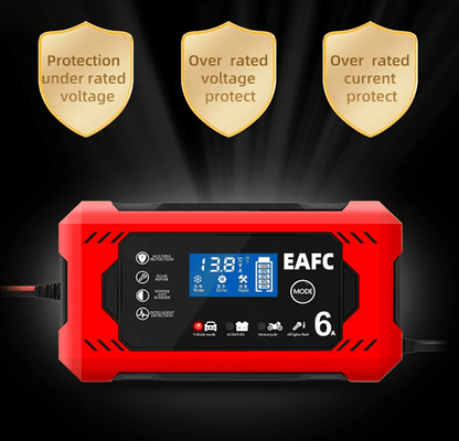 12V 6A Intelligent Car Battery Charger With Pulse Repair And AutoStop For Lead Acid Batteries 1