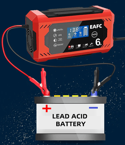 12V 6A Intelligent Car Battery Charger With Pulse Repair And AutoStop For Lead Acid Batteries 2