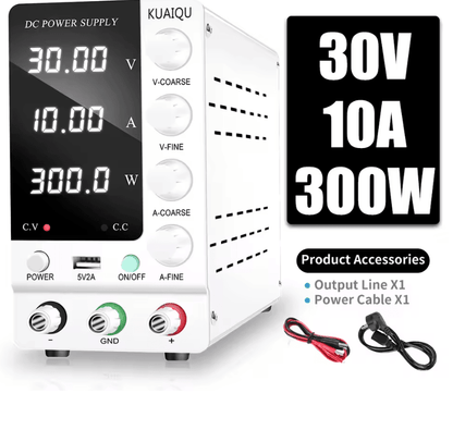 KUAIQU Adjustable DC Power Supply With USB Interface  30V 10A 60V 5A 120V 3A Lab Bench Supply 1