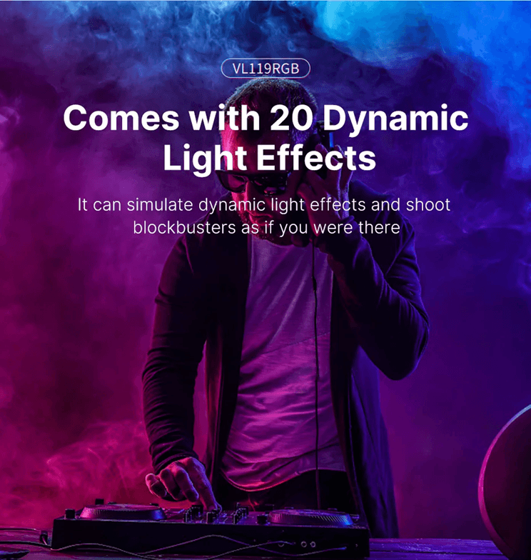 Ulanzi VL119 RGB LED Light Wand For Photography And Video With Adjustable Color Temperature 2