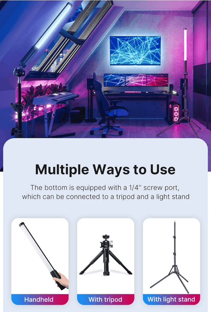 Ulanzi VL119 RGB LED Light Wand For Photography And Video With Adjustable Color Temperature 3