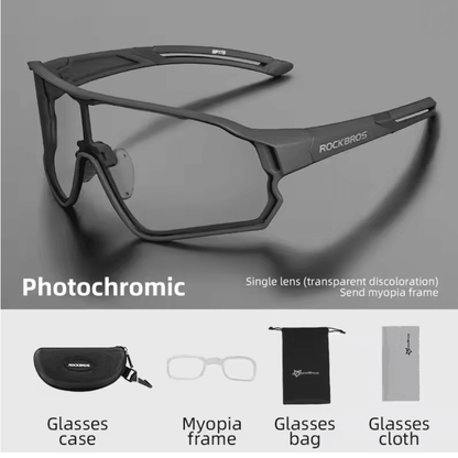ROCKBROS Photochromic Cycling Glasses With UV400 Protection And UltraLight Frame 4