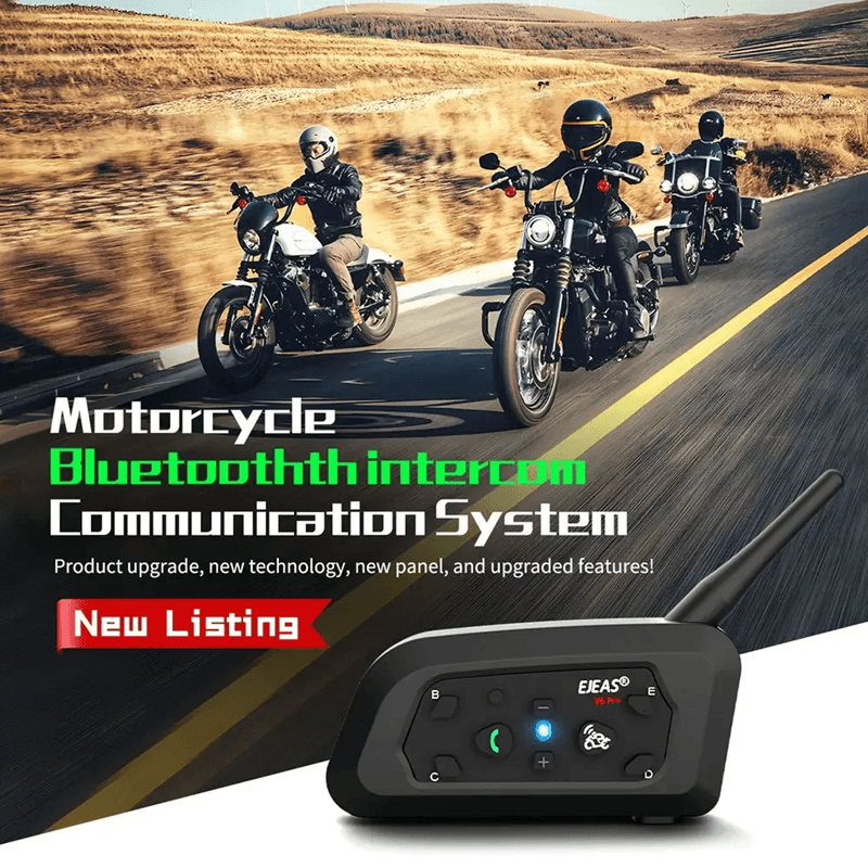 EJEAS V6 Pro Plus Motorcycle Bluetooth Intercom Headset