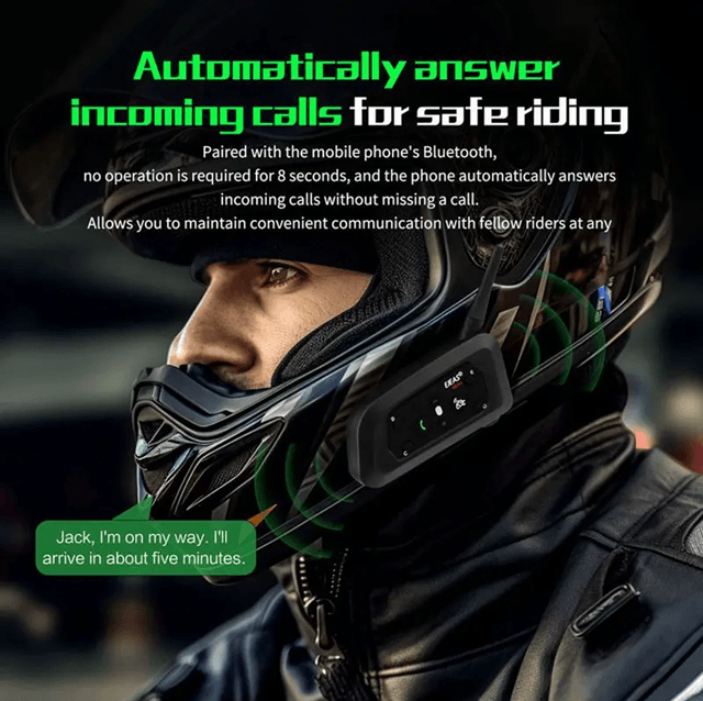 EJEAS V6 Pro Plus Motorcycle Bluetooth Intercom Headset 6