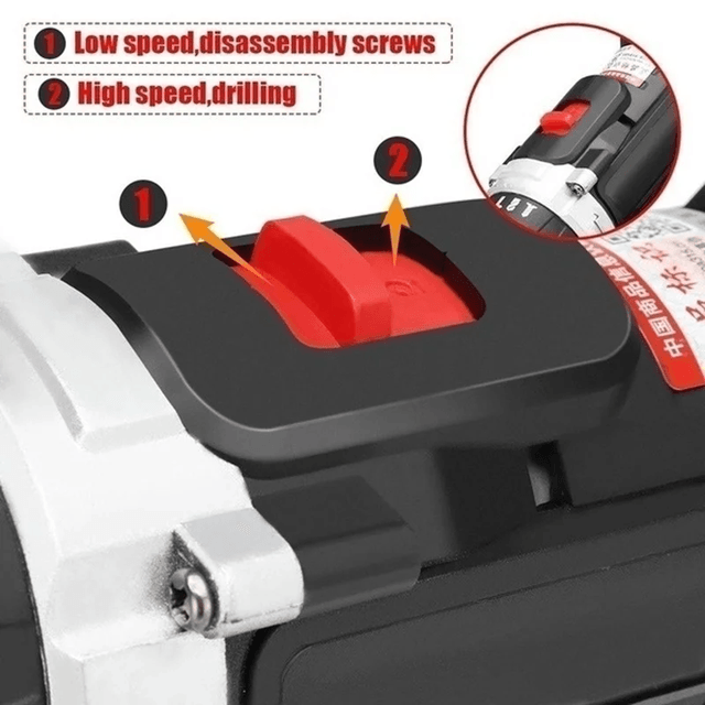 21V Cordless Drill Driver With Lithium Battery And Variable Speed 5