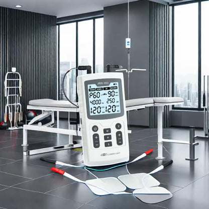 4 in 1 Electric Muscle Stimulator Interferential High-Frequency Physiotherapy Device, Advanced Pulse Electro Stimulator