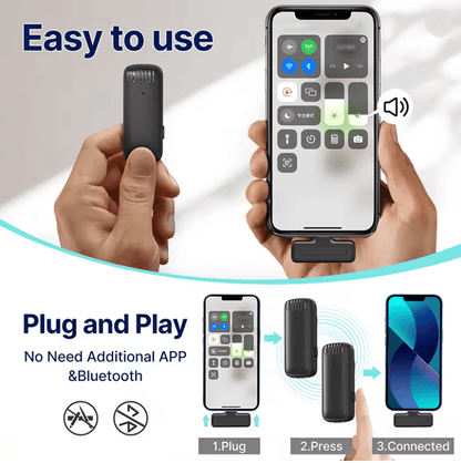 Ulanzi J12 Wireless Lavalier Microphone  PlugandPlay Audio For Creators 1