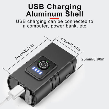 USB Rechargeable T6 LED Bicycle Light Headlight, Aluminum Alloy MTB Cycling Torch, Waterproof 360° Rotating High Beam