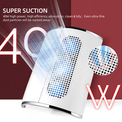 Professional 3 Fans Powerful Suction Nail Dust Collector 40W Fan Nail Vacuum Cleaner Nail Dust Extr 1