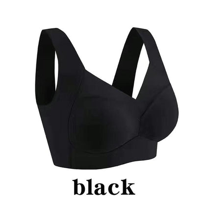 Seamless Ice Silk Plus Size Bra  OnePiece PushUp Sports Bra With Wide Straps  Mesh Support 6