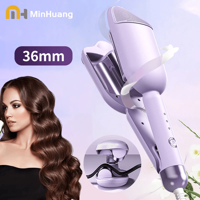 36mm Ceramic Hair Waver – Long Lasting Electric Curling Iron for Soft Beach Waves and Volume