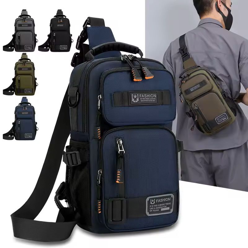 Mens Oxford Chest Crossbody Waist Bag