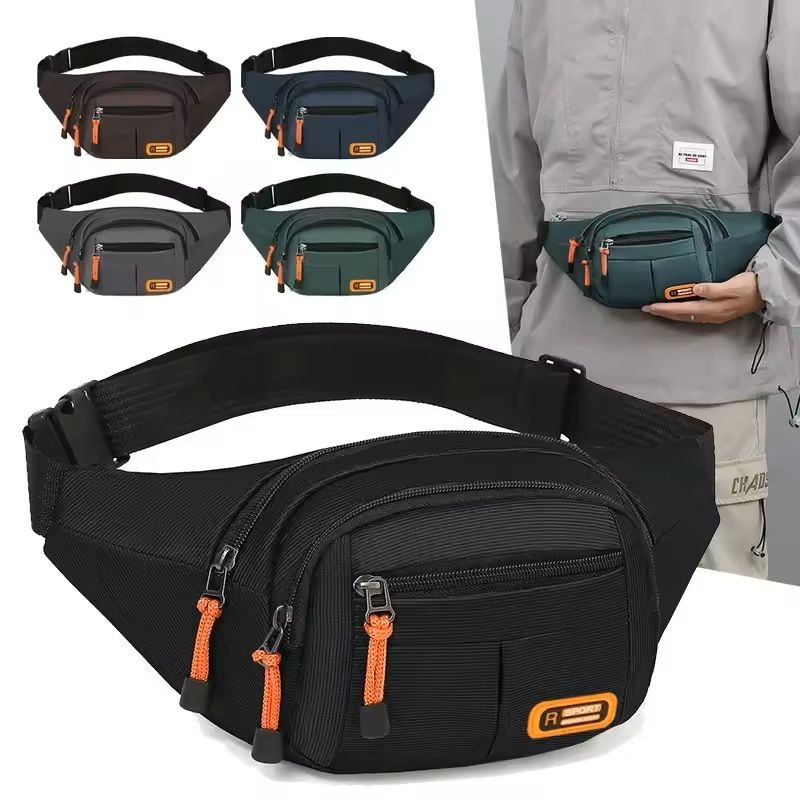 Waterproof Oxford Mobile Waist Bag with Large Capacity