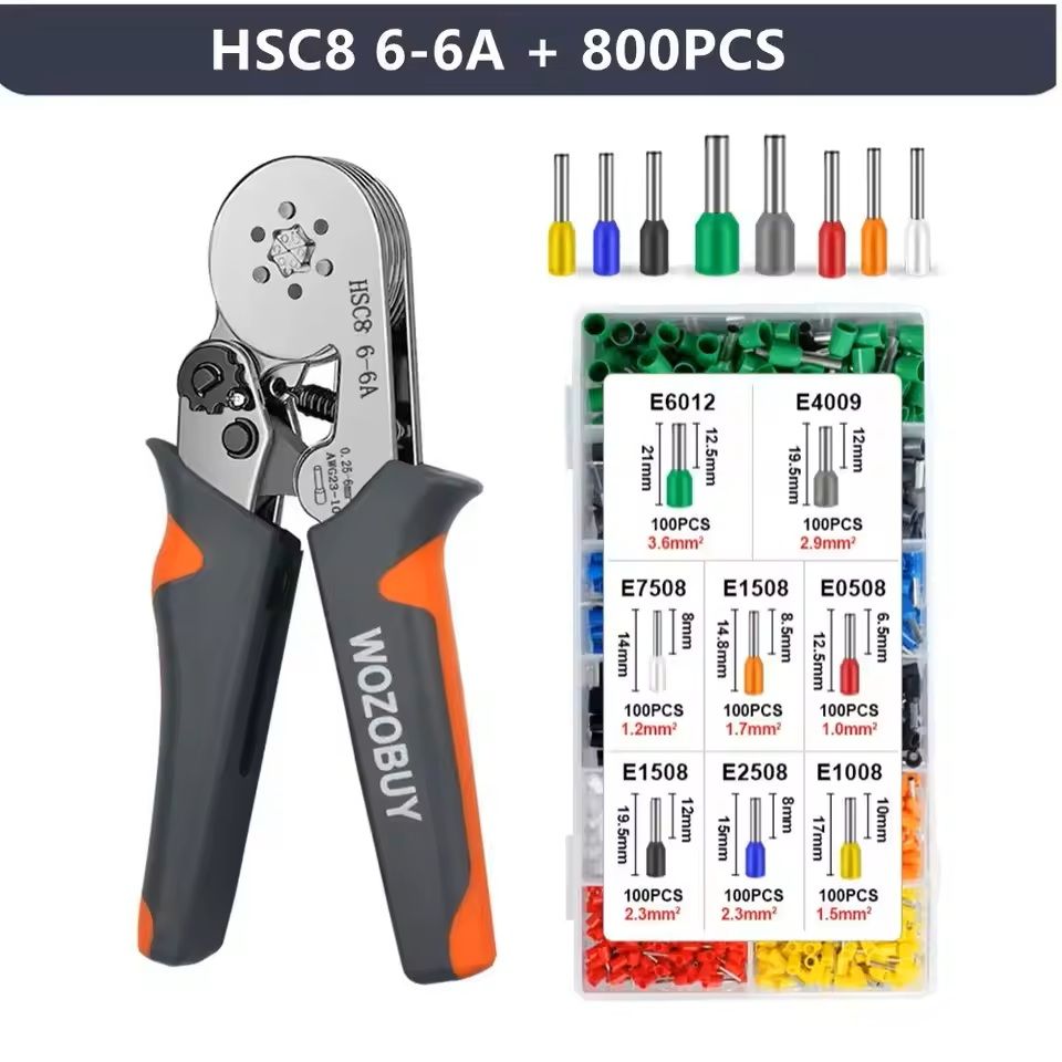 Mini Electrical Wire Crimping Tool With Ferrule Sleeves 11