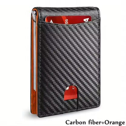 Slim Synthetic Leather Smart Wallet With RFID Blocking 10