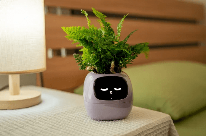Ivy Smart Plant Pot With AI Sensors And 49 Facial Expressions For Easy Indoor Gardening 8