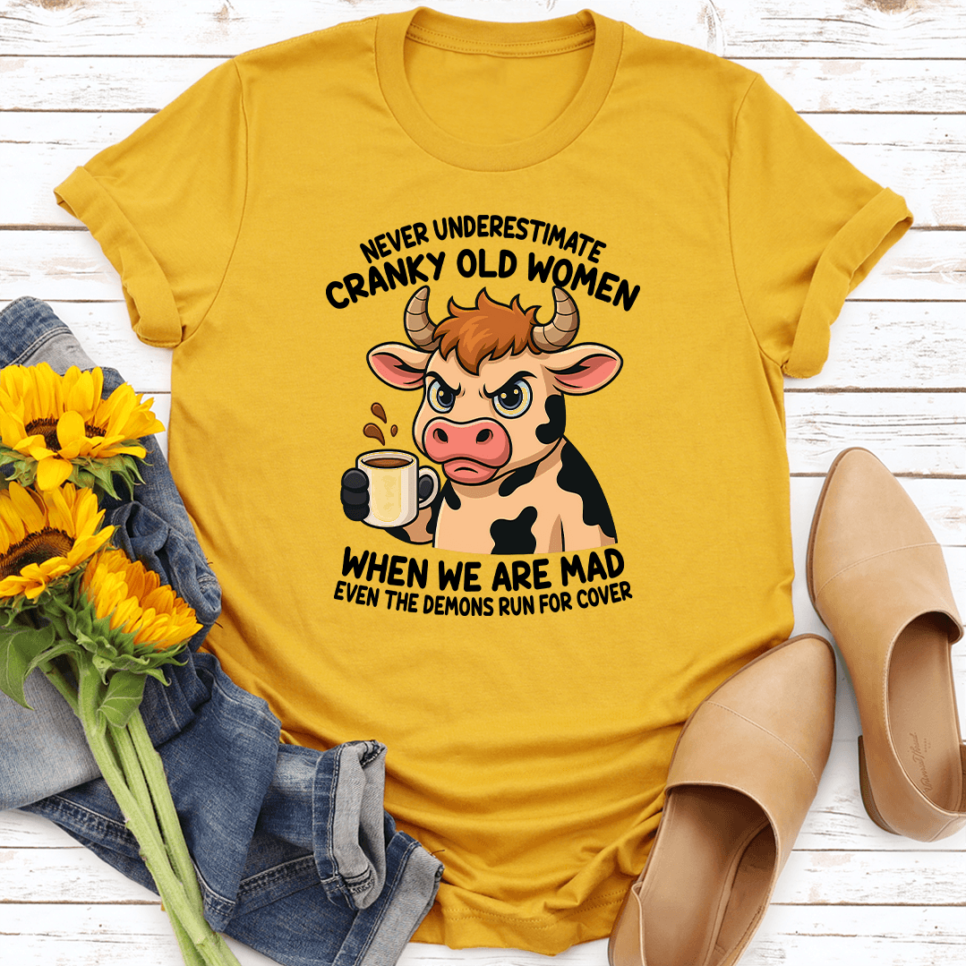 Never Underestimate Cranky Old Women Tee