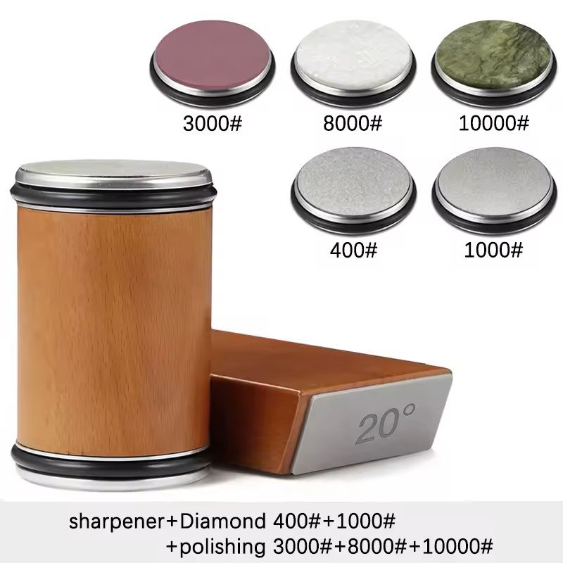 Rolling Knife Sharpener Kit With Magnetic Holder And Diamond Sharpening Stones 11