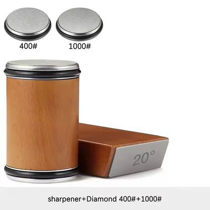 Rolling Knife Sharpener Kit With Magnetic Holder And Diamond Sharpening Stones 7