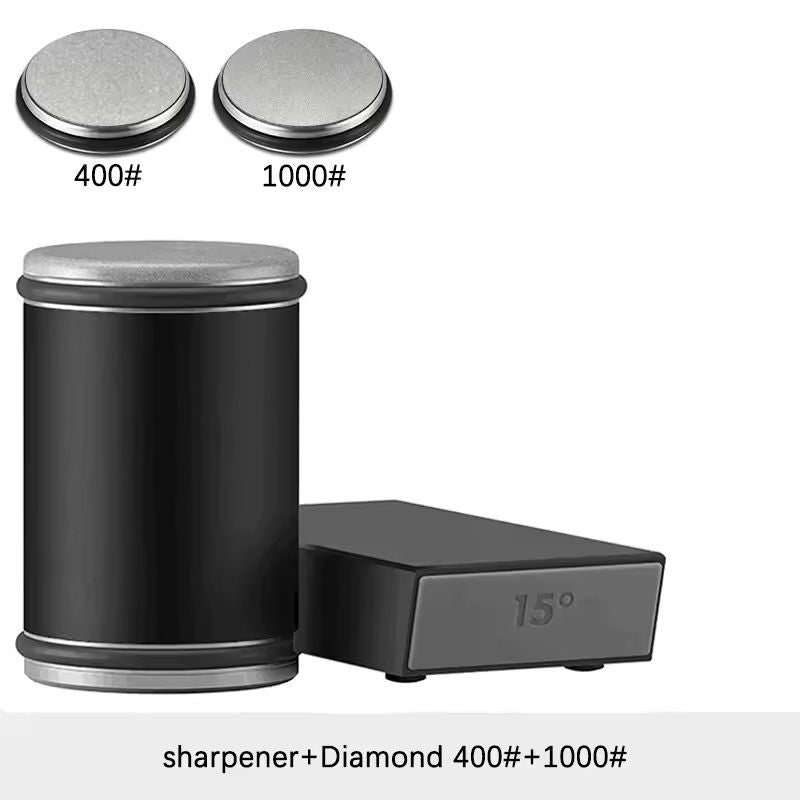 Rolling Knife Sharpener Kit With Magnetic Holder And Diamond Sharpening Stones 8