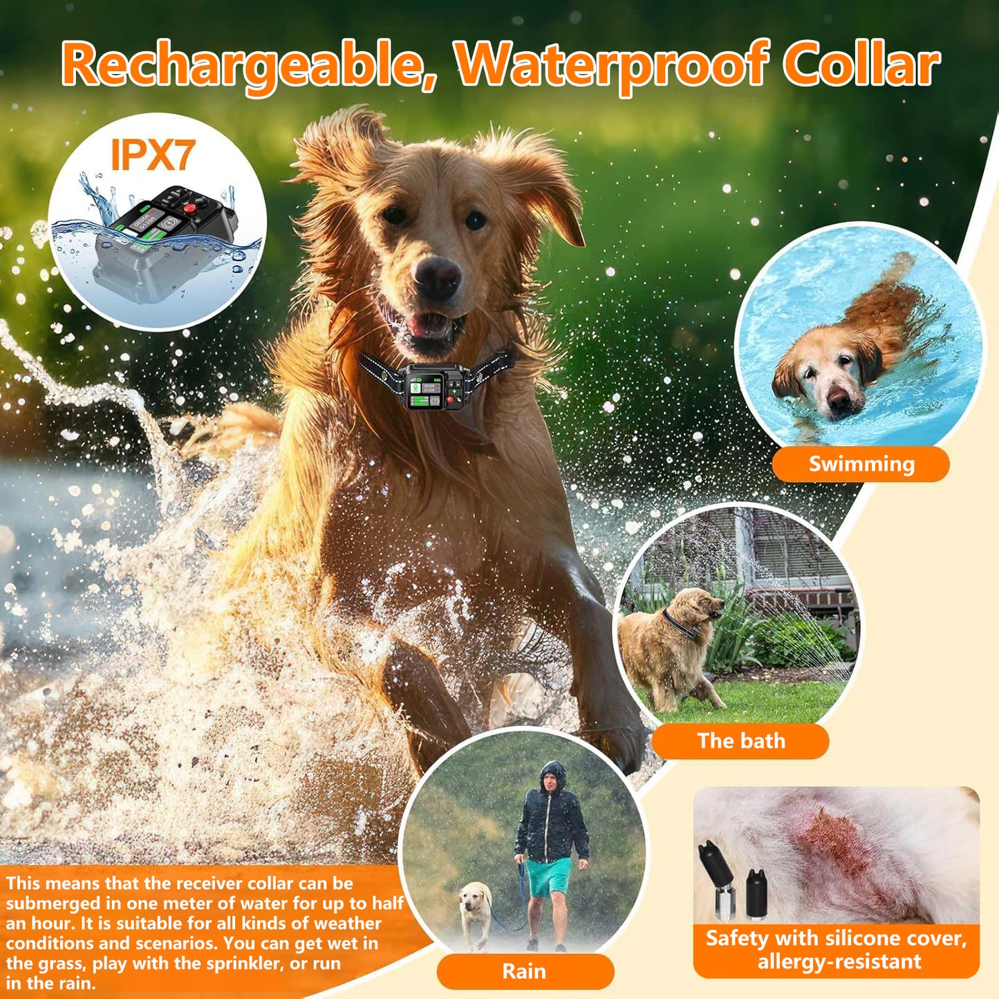 GPS Wireless Dog Fencing System Electric Dog Fence With GPS Electric Satellite Technology Electric