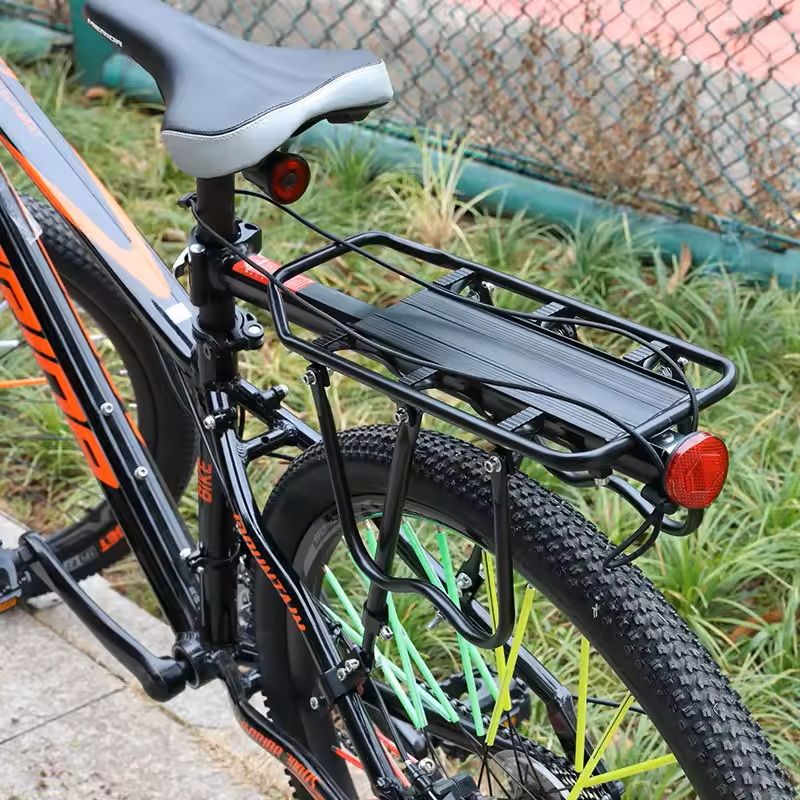 Quick Release Mountain Bike Rear Carrier With Reflective Plate 1