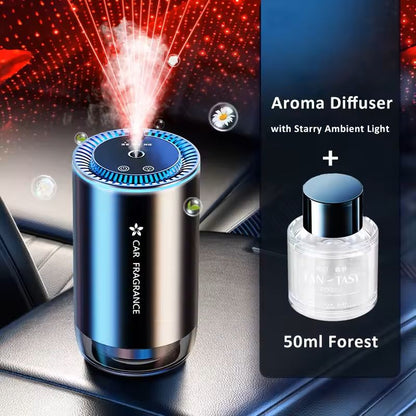 Car Aroma Diffuser With LED Starry Light And 50ml Fragrance Bottle 6