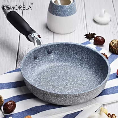 Durable Stone Non-Stick Frying Pans and Wok Set for All Cooktops