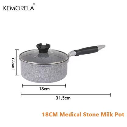 Durable Stone NonStick Frying Pans And Wok Set For All Cooktops 11