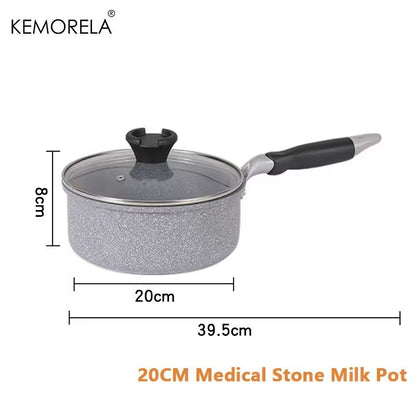 Durable Stone NonStick Frying Pans And Wok Set For All Cooktops 12