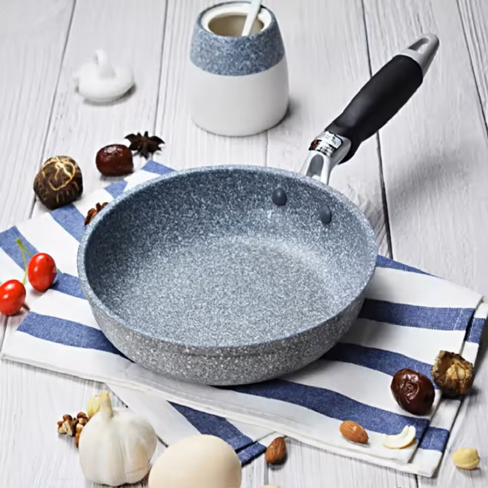 Durable Stone NonStick Frying Pans And Wok Set For All Cooktops 1