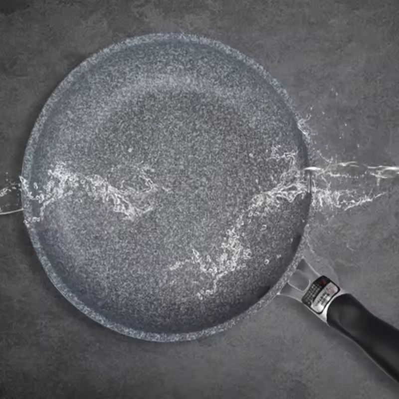 Durable Stone NonStick Frying Pans And Wok Set For All Cooktops 4