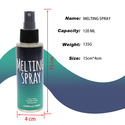 120Ml Lace Melting Spray For Wigs Seamless Wig Glue Spray  Invisible Lace Adhesive Strong Hold Lace 2