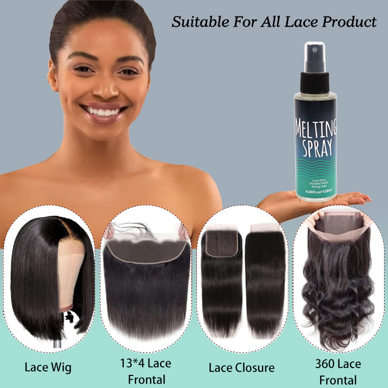 120Ml Lace Melting Spray For Wigs Seamless Wig Glue Spray  Invisible Lace Adhesive Strong Hold Lace 4