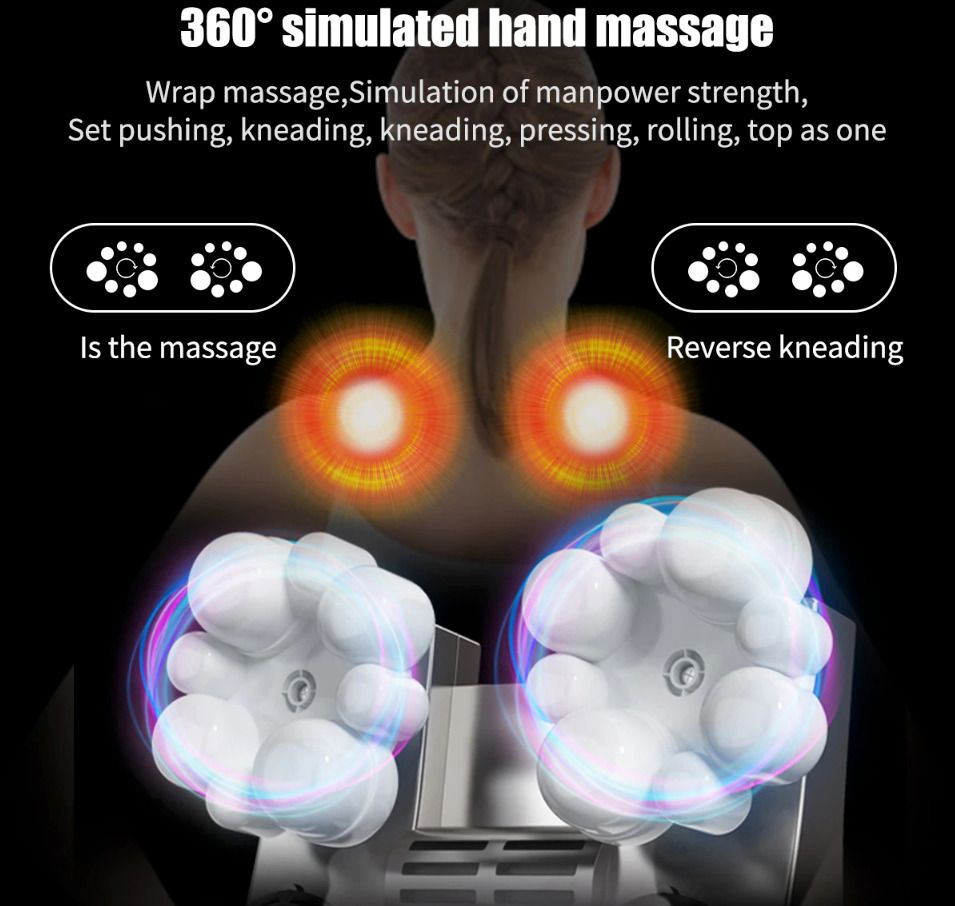Heated Neck And Shoulder Massager With Adjustable Compression  DeepKneading Relief 3